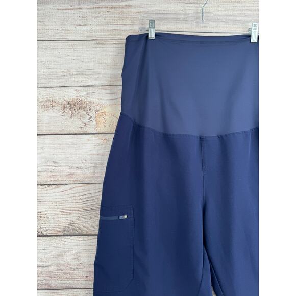 Figs Maternity Technical Scrub Pants Womens XXL/P Navy Blue PO# 2471 - Picture 3 of 10